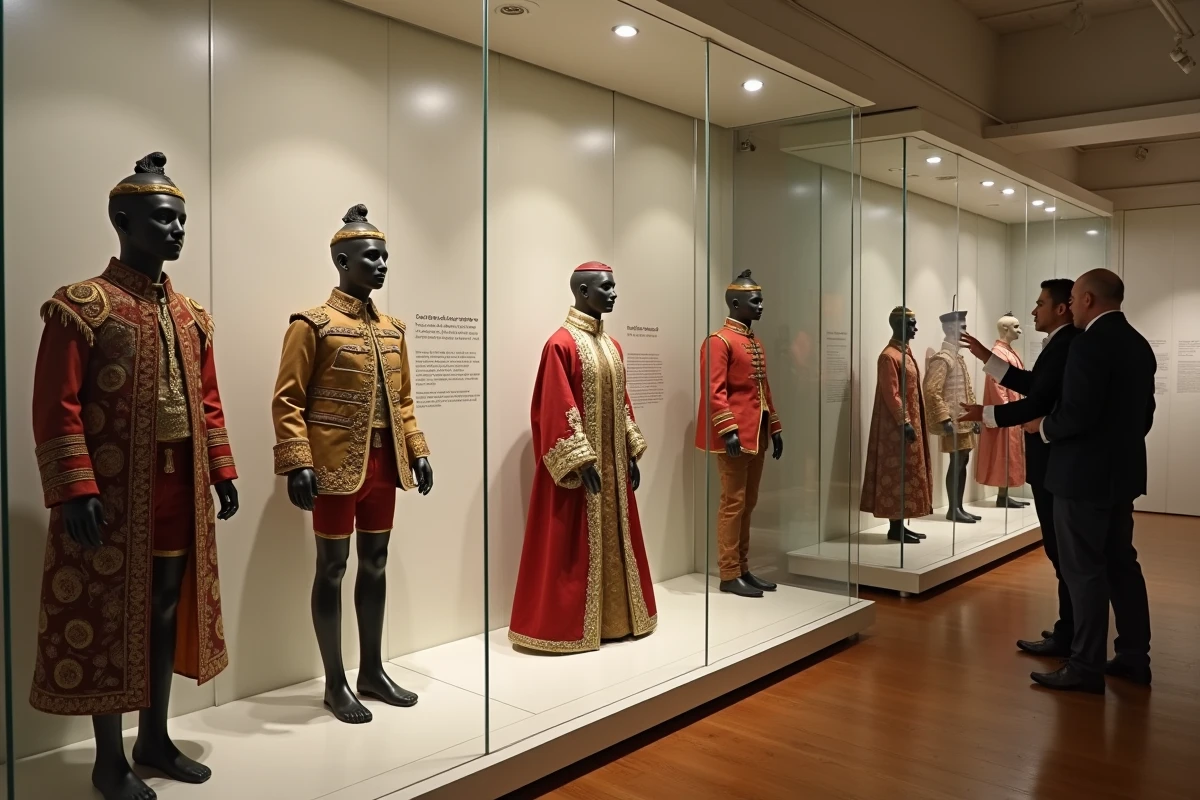 Collection de costumes du Manneken Pis exposés au musée GardeRobe à Bruxelles