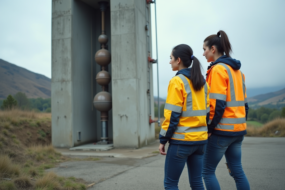 Deux ingénieures discutant d